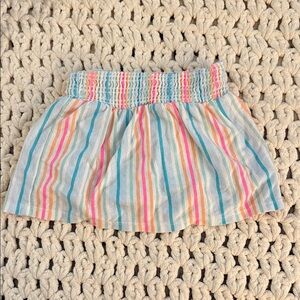 Cat & Jack Pastel Multistripe Smocked Waist Skirt